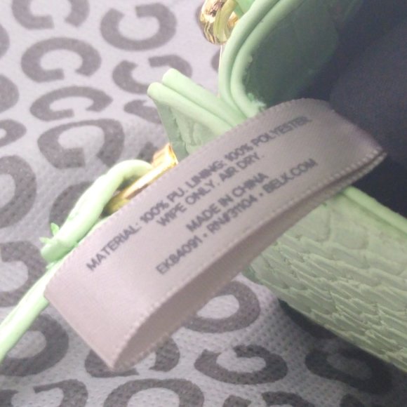 Grey Label Mini Couture Green Croc Embossed Mini Purse Cross Shoulder Bag NWT - Picture 10 of 13